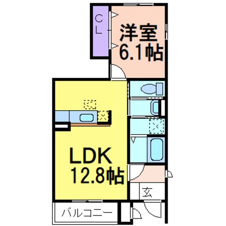 ラフレシール　Aの物件間取画像